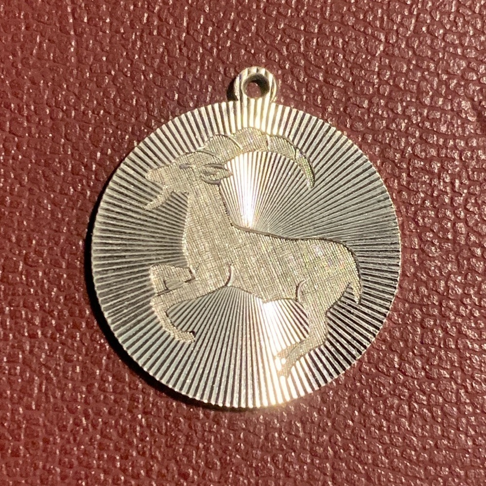 Aries Sterling Silver ram pendant